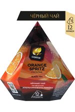 Чай в пирамидках черный Curtis Orange spritz cocktail, ароматизированный, 12 шт