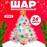 Шар фольгированный 24&quot; «Ёлка»