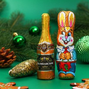 Новогодний набор "Кролик, Шишка, Шампанское", 98