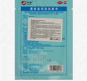 TAI YAN Пластырь TaiYan JS Shexiang Zhuifenggao, обезболивающий, 4 шт