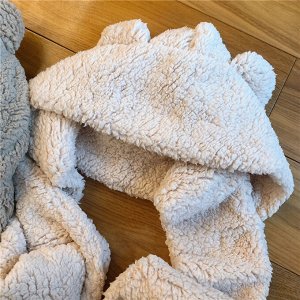 Шапка с ушками, плюшевая, женская, для девочки