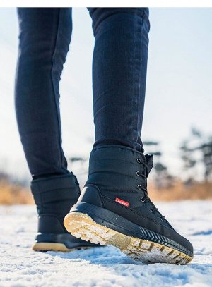 Ботинки зимние черный