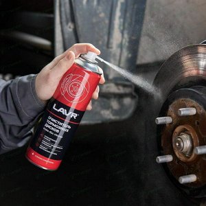 Очиститель тормозных дисков Lavr Brake Disc Cleaner, удаляет сажевые, масляные и дорожные загрязнения, аэрозроль 650мл, арт. Ln1498