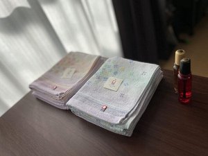 IMABARI towel candy flower - набор из 4х полотенец для лица