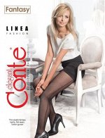 LINEA Колготки имитация сетки  со швом