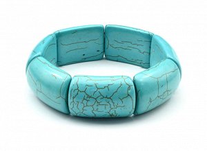 Браслет из бирюзы (имитация) 20*30мм