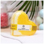 Fabrik cosmetology Сердце д/ванны бурлящее с пенкой Лимонный Смузи 110г /60/ 6203