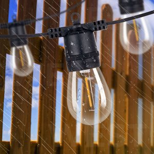 Гирлянда на солнечной батарее с пультом управления Solar Powered Lights / 10 лампочек, 6 м