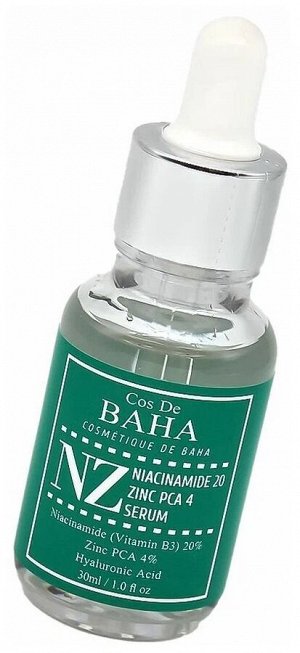 Укрепляющая сыворотка для сужения пор Cos De BAHA Niacinamide 20% Zinc 4% PCA