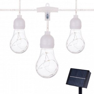 Гирлянда на солнечной батарее с пультом управления Solar Multicolor Lights / 10 лампочек, 6 м