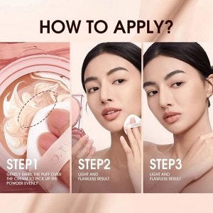 Пудра O.TWO.O Soft Cleansing Mist Muscle Air Cushion Powder Cream Nude Beige №110