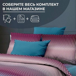 Комплект постельного белья 1,5-спальный, бязь ГОСТ (Артплей, бордовый)