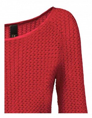1к Heine - Best Connections  Пуловер, красный  Модный пуловер привлекательной грубоватой вязкой с ажурной структурой. Декоративная кулиска на канте. Круглый вырез и кант с сатиновой отделкой в тон. Дл