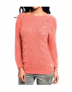 1к Heine - Best Connections  Двухсторонний пуловер, абрикосовый  Элегантная непринужденность привлекательного пуловера из эффектной пряжи. Угловатый вырез или круглый вырез с другой стороны. Длинные р