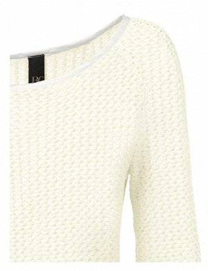 1к Heine - Best Connections  Пуловер, белый  Модный пуловер, подходящий ко всему. Привлекательная грубоватая вязка с ажурной структурой. Декоративная кулиска вдоль канта. Круглый вырез и кант из сатин