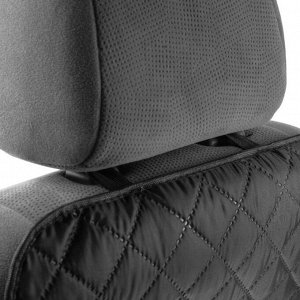 Накидка-незапинайка на спинку сиденья Cartage, оксфорд, два кармана, 60 х 40 см, черный