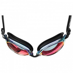 Очки для плавания+беруши и набор съёмных перемычек, взрослые, с UV защитой