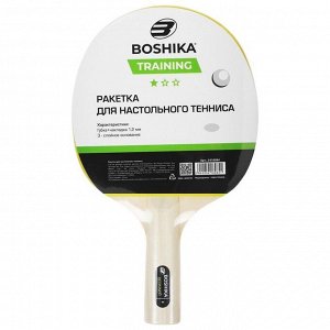 Ракетка для настольного тенниса BOSHIKA Training, 1 штука, 1 звезда