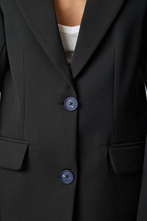 Женский черный классический пиджак TO00078