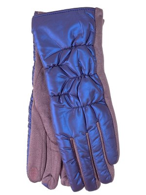 Комбинированные женские перчатки, цвет фиолетовый
