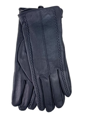 Женские перчатки из натуральной кожи оленя , цвет черный
