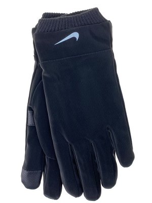 Утепленные мужские перчатки, цвет черный