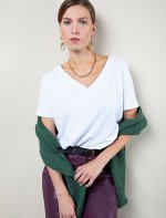 Футболка из премиального хлопка с эластаном