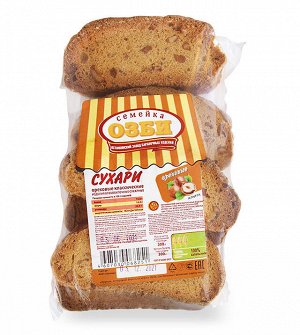 Сухари с орехом сдоб. фас. 300 гр. (ОЗБИ)
