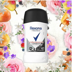 Рексона Дезодорант Стик 40мл Антибактериальный Невидимый, Rexona