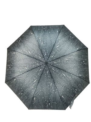 Женский зонт полуавтомат, цвет серый