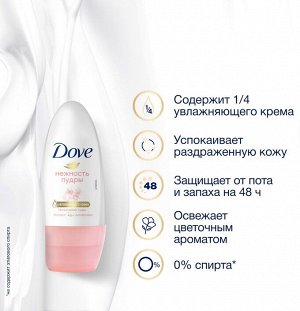 Дав Део ролик 50мл Нежность пудры, DOVE