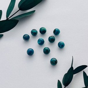 Бусины для украшений из Хризоколлы (10 шт)