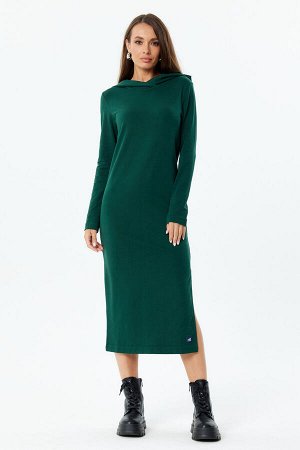 Платье Victoria с длинным рукавом зеленое