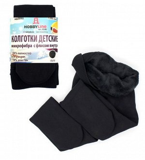 Кд3046 Колготки детские микрофибра с флисом внутри "Hobby Line