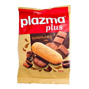 печенье Plazma Plus с шоколадом м/у 100 г
