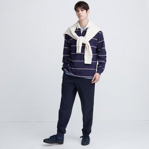 UNIQLO - хлопковые спортивные штаны 68-74 см - 69 NAVY