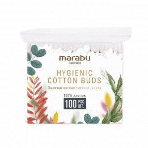 Ватные палочки MARABU Botanica 100шт/уп (зип-пакет)