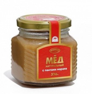 Мёд алтайский с пантами марала, 330 г