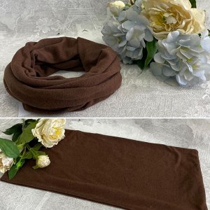 Снуд зимний коричневый (120х25 см) - Аксессуар для холодной зимы