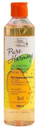 Фэмили Косметикс, Pure Harmony Матирующий тоник для лица против жирного блеска и несовершенств серии, 300мл, Family Cosmetics