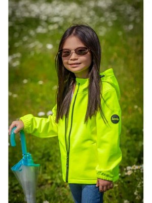 Куртка детская ветровка демисезонная цвет Салатовый(неон)