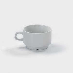 Чашка «Белая», штабелируемая, 250 мл, фарфор