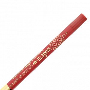 EVELINE VARIETE Гелевый карандаш для губ водостойкий/матовый 03-DARK ROSE