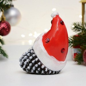 Фигурка полистоун «Ёжик новогодний», 11x7x9 см