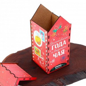 Чайный домик новогодний «Почта», 19,2 х 8,6 см.