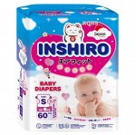 Подгузники &quot;INSHIRO&quot; размер S 60шт (4-8кг)