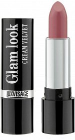 Люксвизаж Губная помада GLAM LOOK cream velvet 4 г, тон 329 Пряная карамель, LUXVISAGE