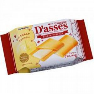 Печенье NABISCO "Cook Dasse" с начинкой из белого шоколада 58 гр/12