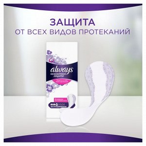 Женские гигиенические ароматизированные прокладки на каждый день Always Незаметная Защита Удлиненные, 28 шт.