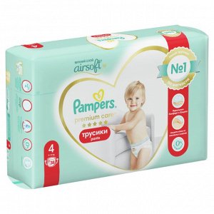 Подгузники-трусики Pampers Premium Care для малышей 9-15 кг, 4 размер, 38 шт